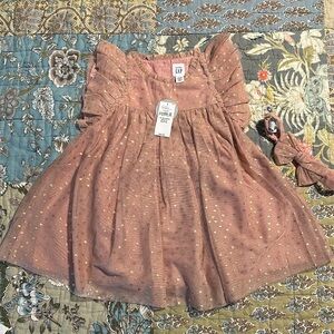 NWT Baby Gap Tulle Dress with Glitter Stars
